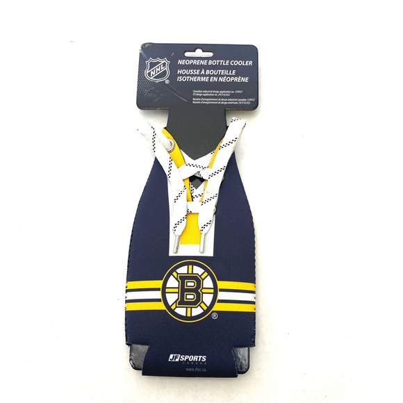NHL Unisex Boston Bruins Neoprene Bottle Cooler Koozie - Picture 1 of 2